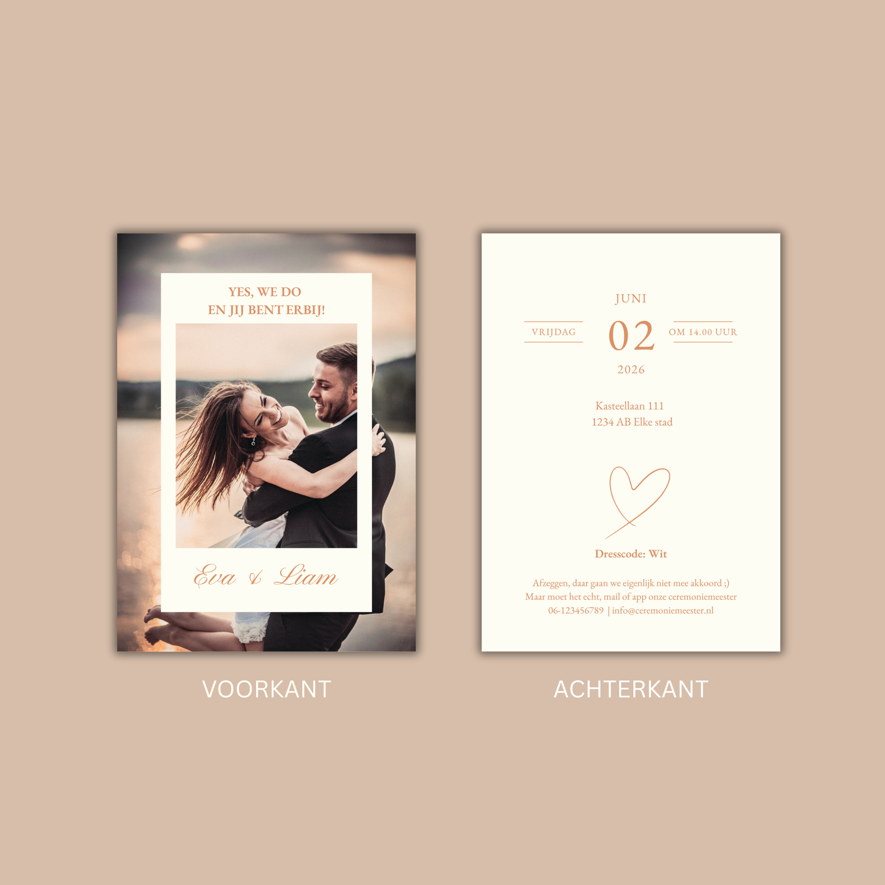 Digitale Trouwkaart Foto