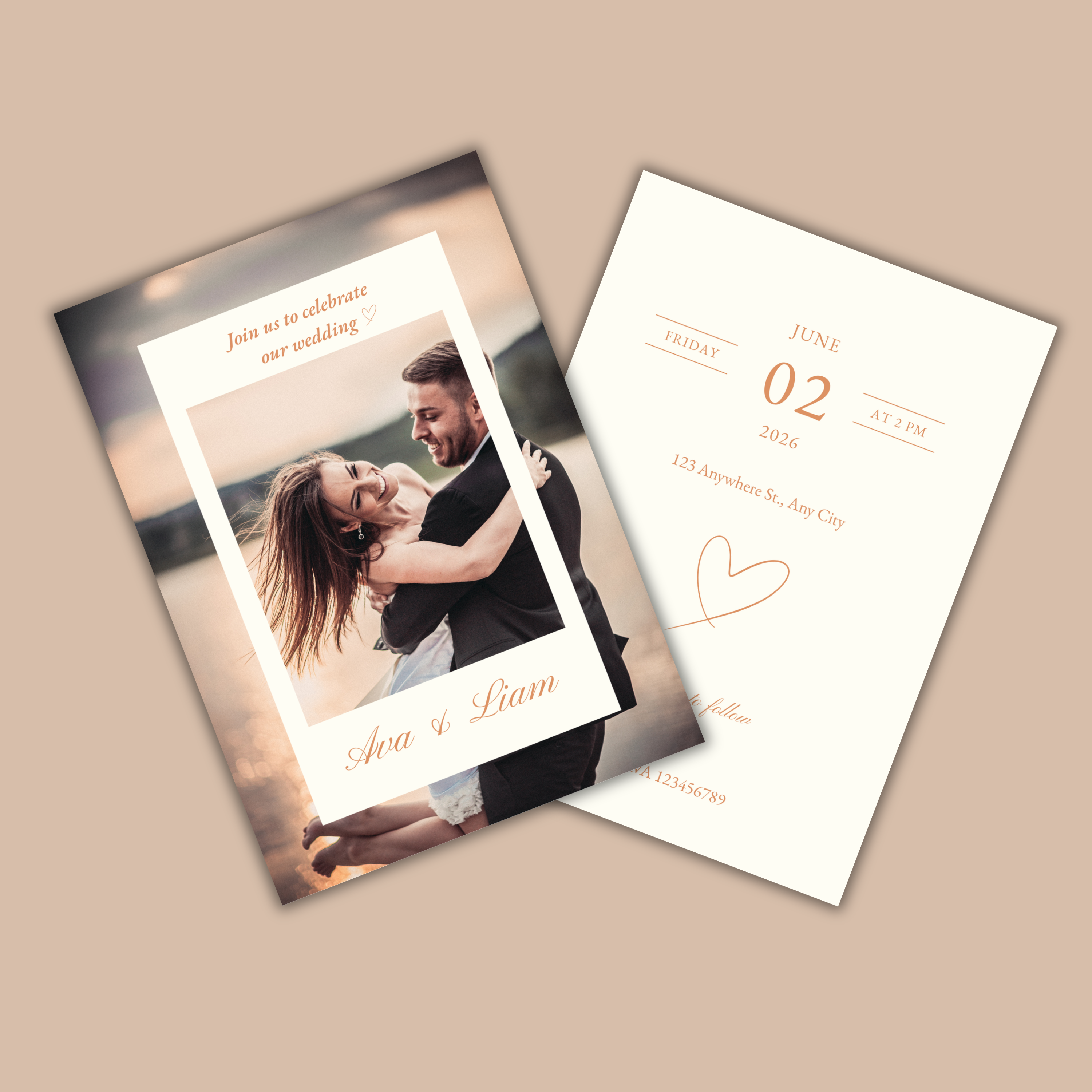 Digitale Trouwkaart Foto