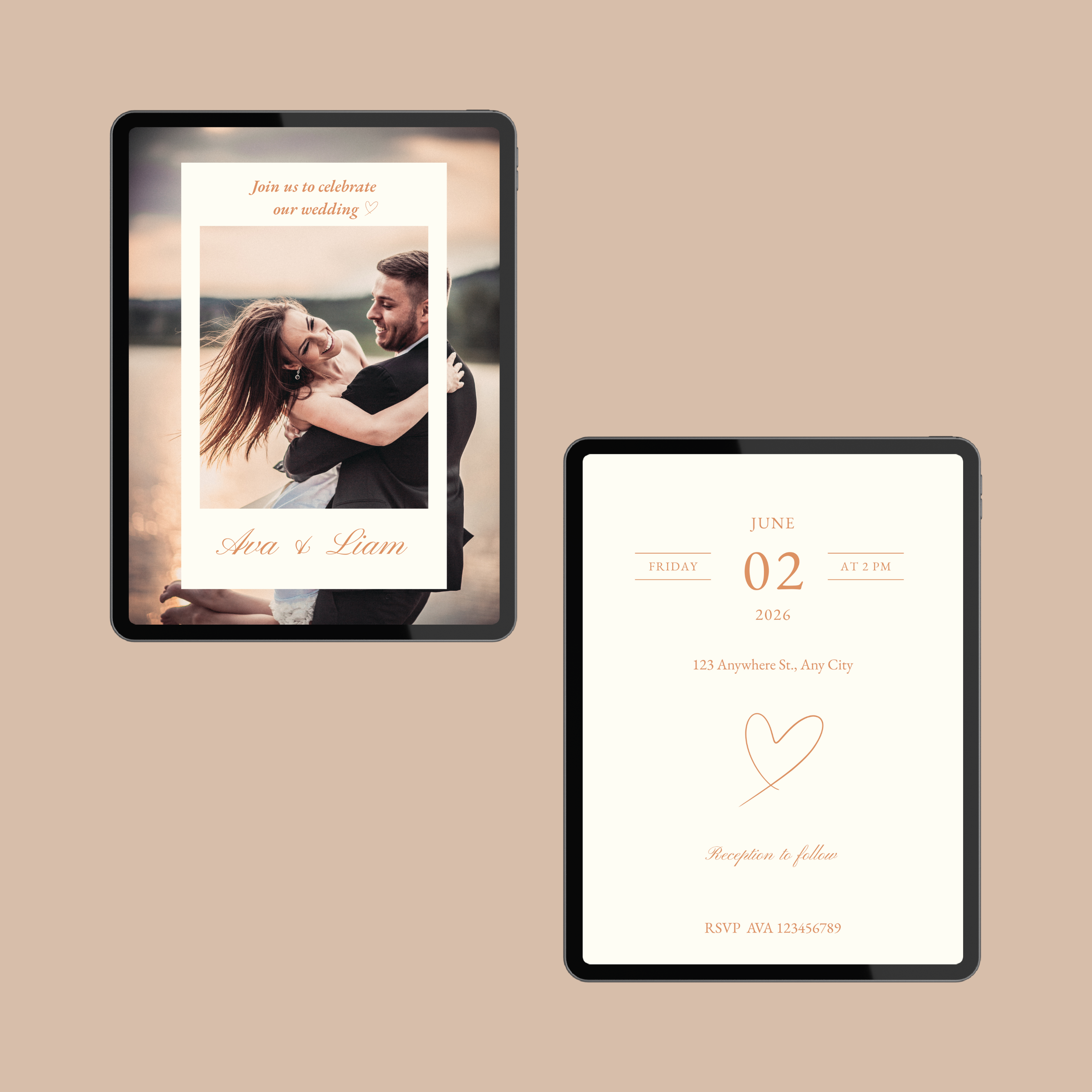 Digitale Trouwkaart Foto