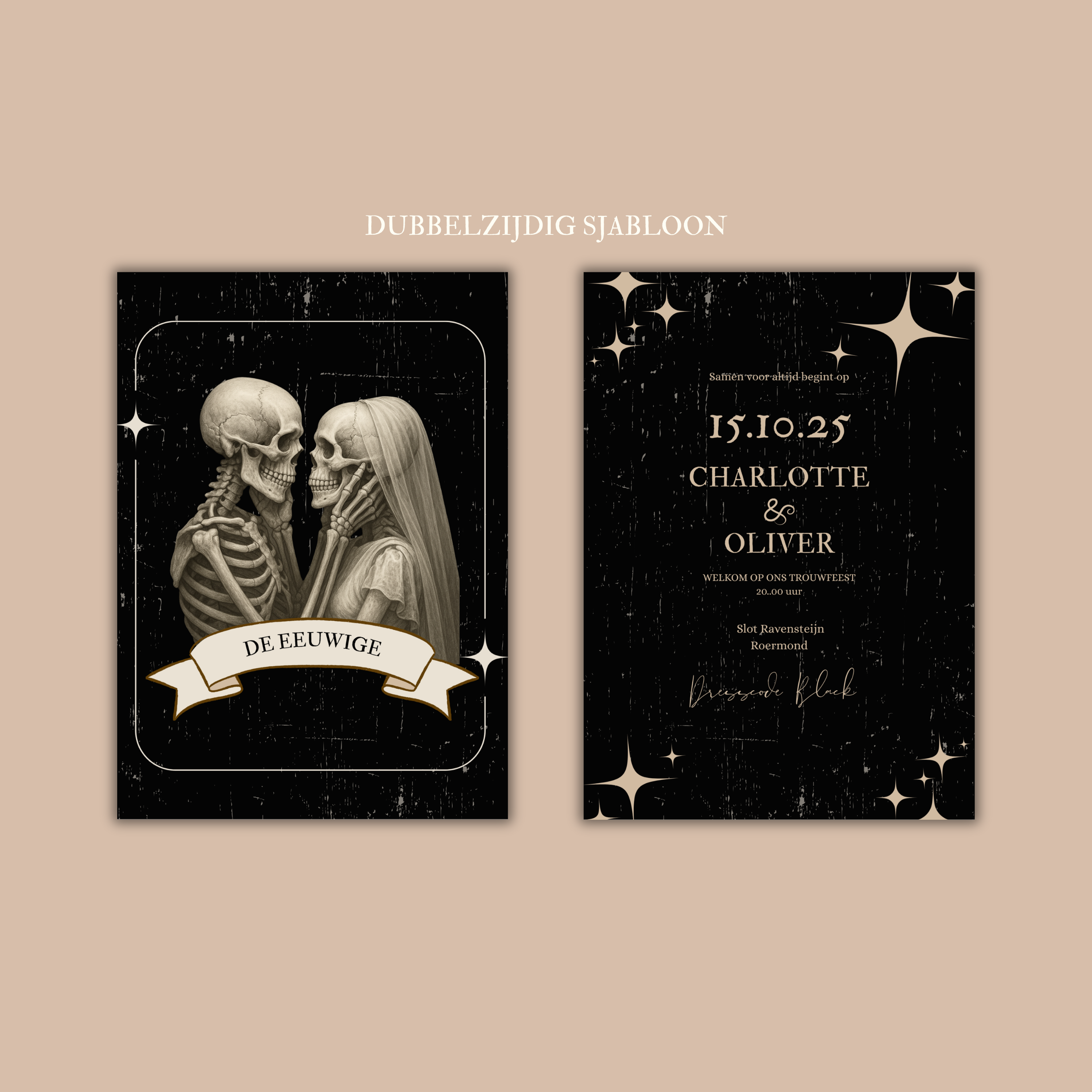 Digitale Trouwkaart Tarotkaart "De Eeuwige".