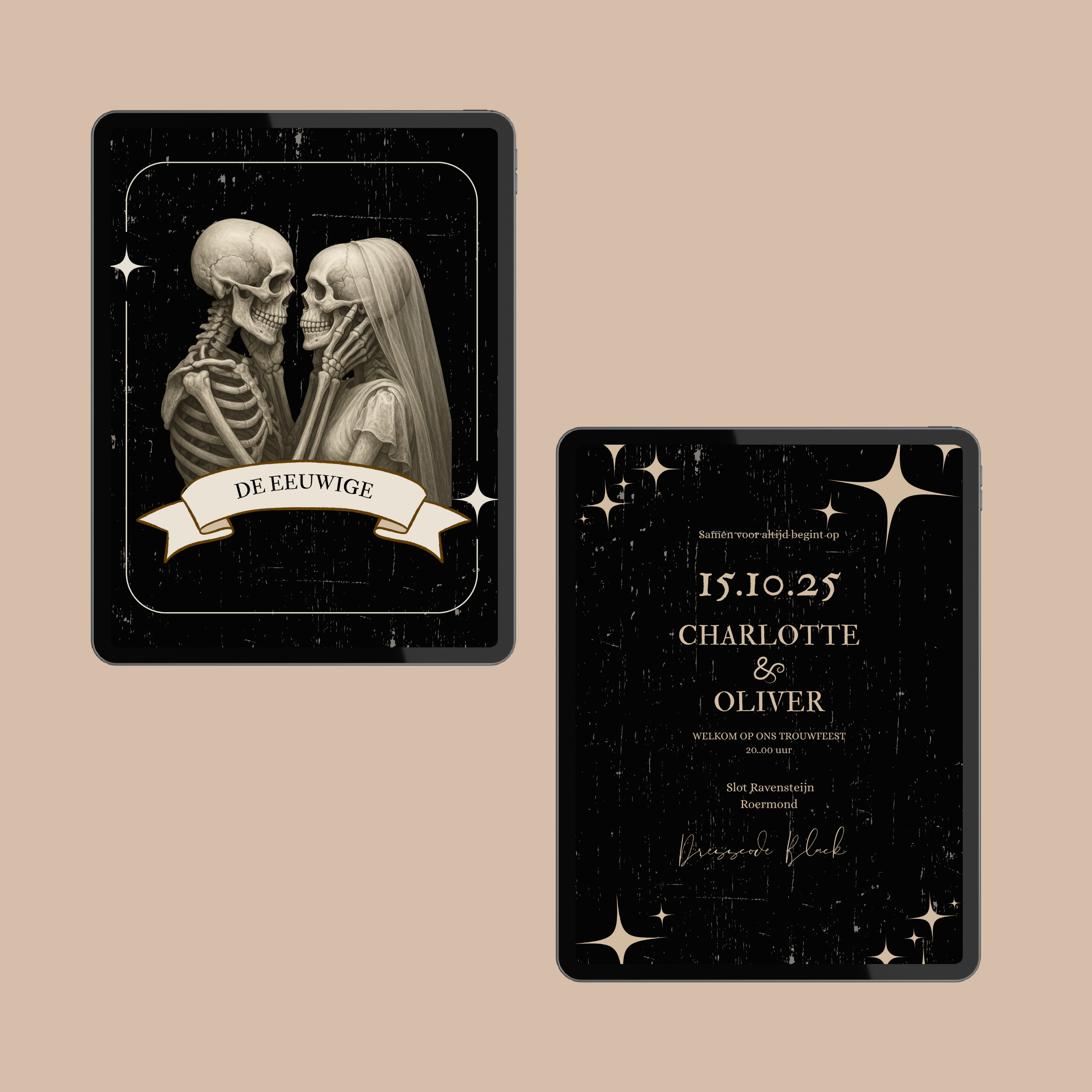 Digitale Trouwkaart Tarotkaart "De Eeuwige".