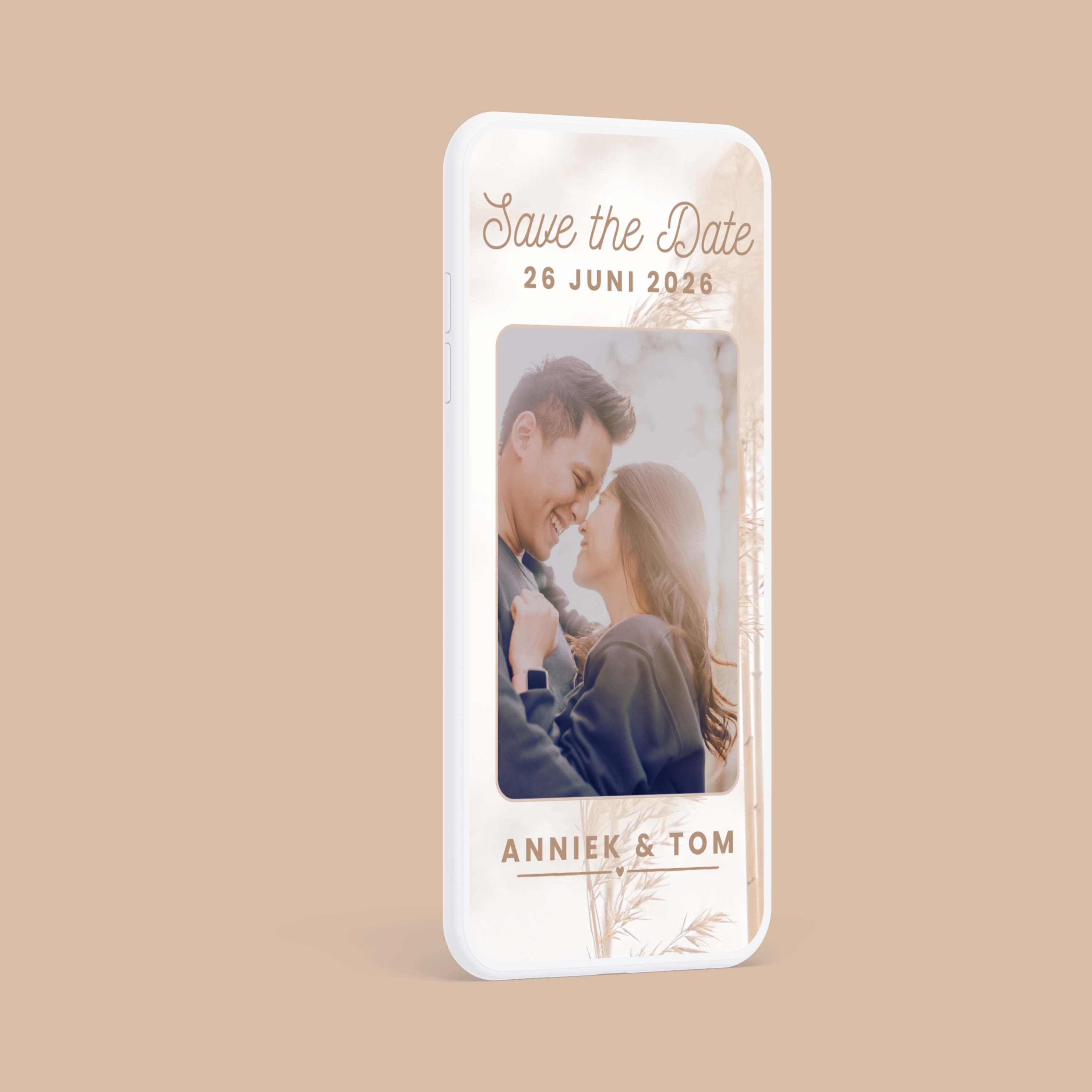 Save the Date Kaart, Geanimeerd & Boho Stijl