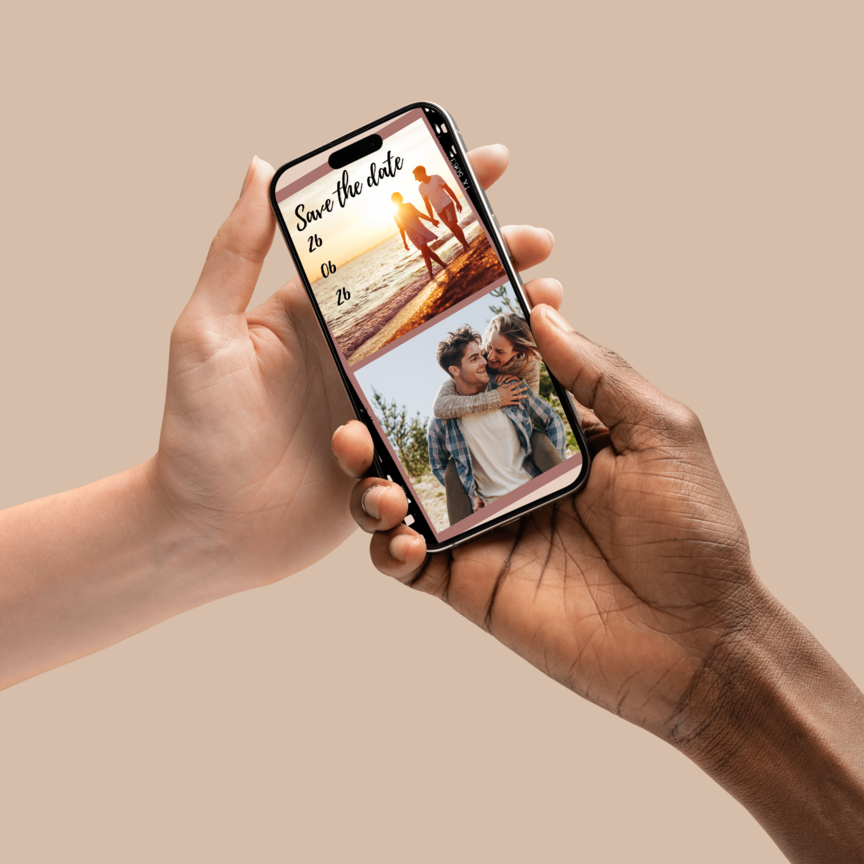 Canva template digitale Save the Date video, stijlvol en aesthetic, eenvoudig aan te passen